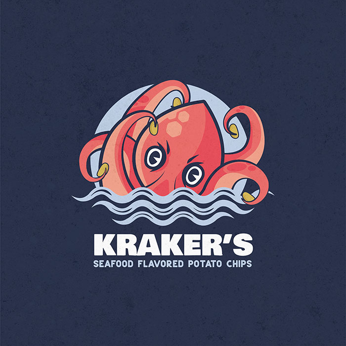 logo krakers - Jérémy Cochet graphiste illustrateur