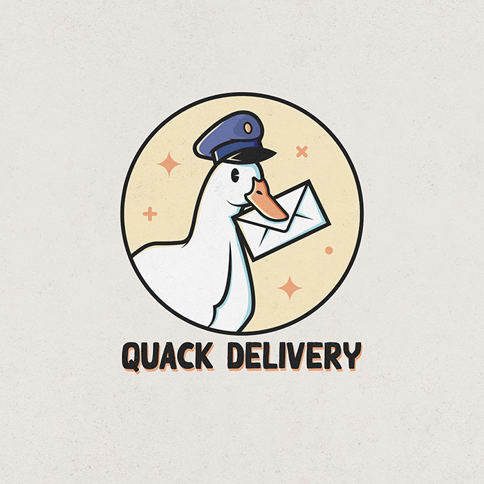 logo quack delivery - Jérémy Cochet graphiste illustrateur