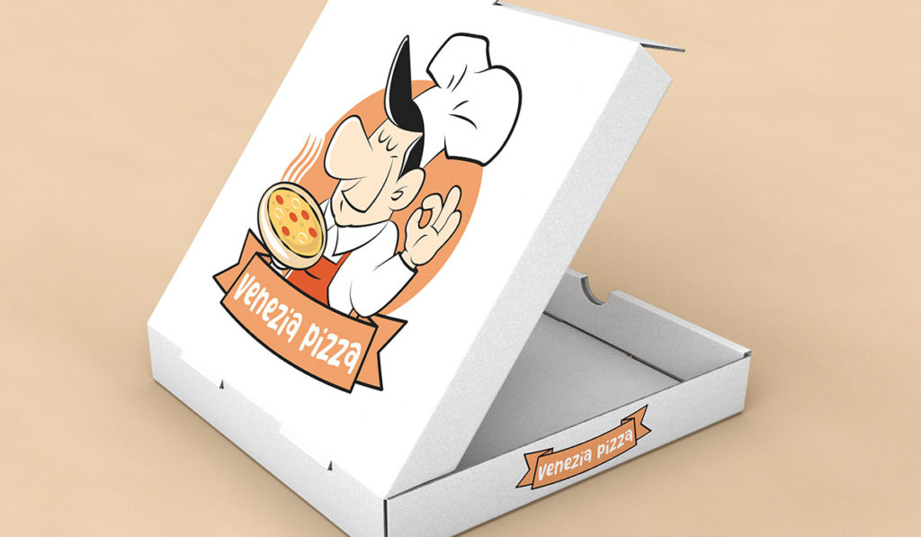 logo venezia pizza - Jérémy Cochet graphiste print & web